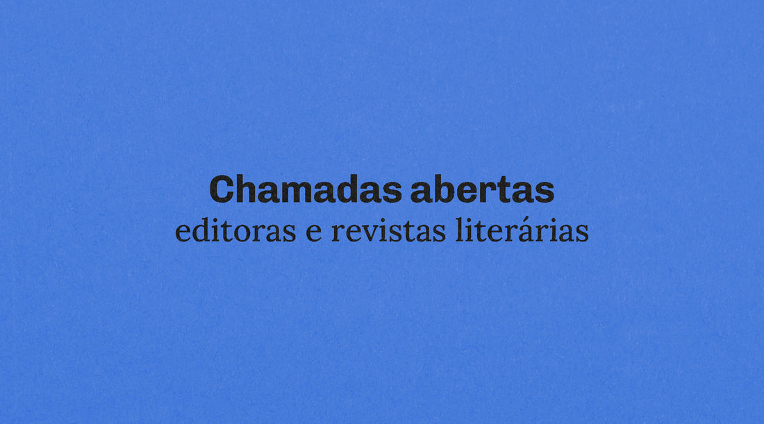 Chamadas abertas para publicação #janeiro
